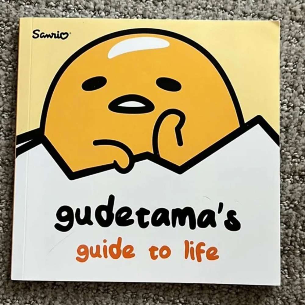 Sanrio Gudetama's Life Tips Book and keychain new both